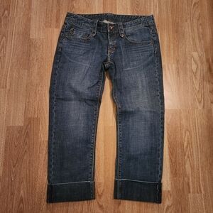 Express X2 Denim Laboratory Stretch Jean Capris 4